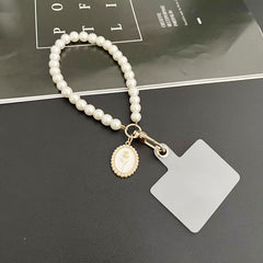 Pearl Micro Glass Bead Handle Chain Diy Phone Case Gasket Keychain