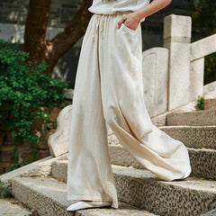 Linen Wide-Leg Pants For Women (Summer Fit)
