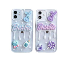 New Creative Epoxy Cream Love Phone Case Cartoon Protective Case