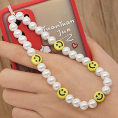 Go2Boho Phone Chains Pearl For Bead Telephone Strap Chain Mobile Phone Charm Lanyard Smiley Star Fruit Jewelry Jewellery
