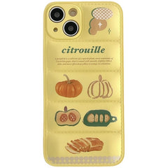 Pumpkin Puffed Phone Case With 360 Protective Border