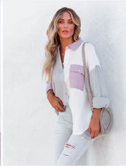 Multi Colour Patched Shirt For Men&Women Relaxed-Fit