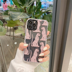 Pink Leopard Transparent Soft Shell