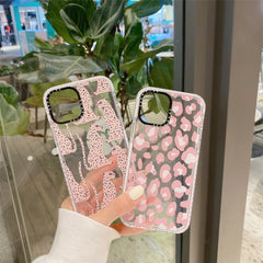 Pink Leopard Transparent Soft Shell