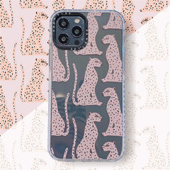 Pink Leopard Transparent Soft Shell