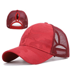 Outdoor Running Fitness High Ponytail Caps for Women's