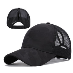 Outdoor Running Fitness High Ponytail Caps for Women's
