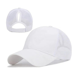 Outdoor Running Fitness High Ponytail Caps for Women's