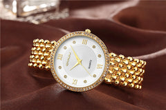 Diamond ladies quartz watch for womens