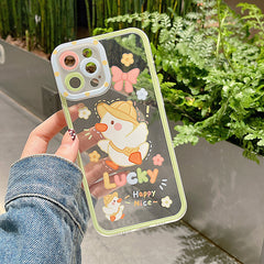 Phone Case Pupil Shadow Transparent Case Lanyard