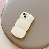 Liquid Solid Color Three-dimensional Wave Pattern Suitable For IPhone14 Phone Case