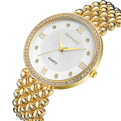 Diamond ladies quartz watch for womens