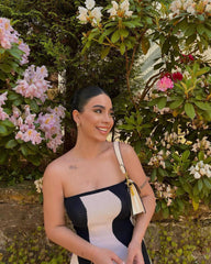 Black & White Slim-Fit One Piece For Women by Waves Clothing