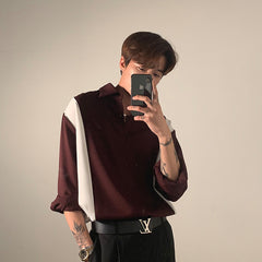 Korean Style Patched Shirt (Unisex)