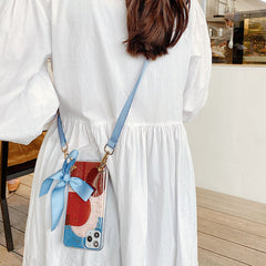 Compatible with Apple, Crossbody phone case iPhone soft case back