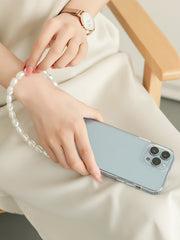 Fashionable Pearl Chain Phone Case Girl