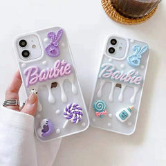 New Creative Epoxy Cream Love Phone Case Cartoon Protective Case