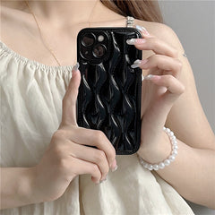 Wavy Ringer Solid Color Phone Case