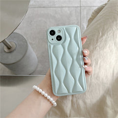 Wavy Ringer Solid Color Phone Case