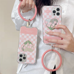 Ins Mirror Flower Bracelet Suitable For IPhone13 Mobile Phone Case