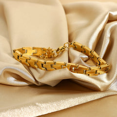 Watch Strap Gold Plated Titanium Steel Bracelet Stainless Steel