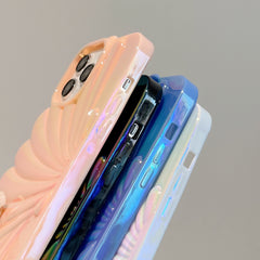 Color Plated Colorful Laser Shell Phone Case