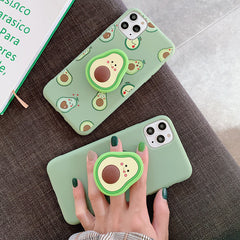 Avocado Knob-hold phone case by Waves Clothing