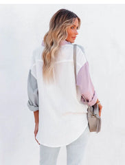 Multi Colour Patched Shirt For Men&Women Relaxed-Fit