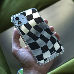 Mirror Checkerboard Phone Cover