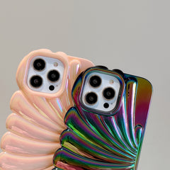 Color Plated Colorful Laser Shell Phone Case