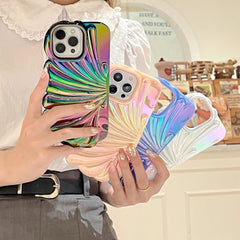 Color Plated Colorful Laser Shell Phone Case