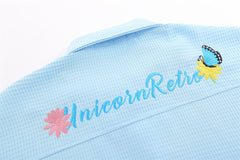 Embroidered Flower Trendy Shirt (Unisex) Waffle Fabrication