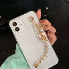 Pearl Bracelet Care Bear Phone Case Transparent Cover