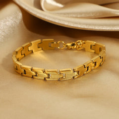 Watch Strap Gold Plated Titanium Steel Bracelet Stainless Steel