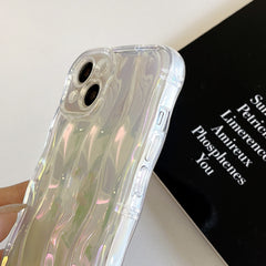 Laser Color Plated Wave Pattern Phone Case