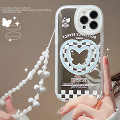 Phone Cover With Hand Made Bracelet ||Glossy Reflective 360 Protection