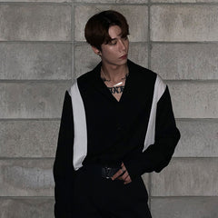 Korean Style Patched Shirt (Unisex)