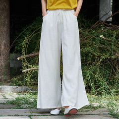 Linen Wide-Leg Pants For Women (Summer Fit)