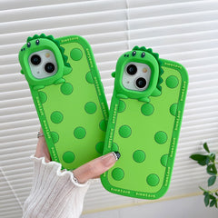 Green Dinosaur Lens Phone Case Pro Silicon