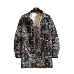 Niche Trendy Cashew Printed Shirt Men