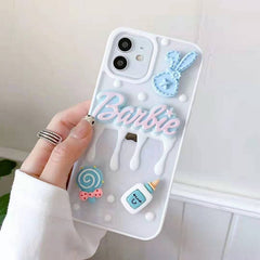 New Creative Epoxy Cream Love Phone Case Cartoon Protective Case