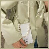 Fashionable Big Pearl Phone Case 8plus Soft