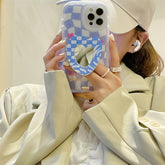 Laser Lattice Love For Makeup Mirror Phone Case