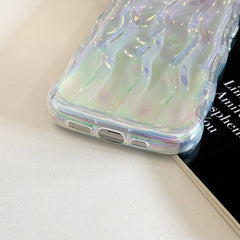 Laser Color Plated Wave Pattern Phone Case