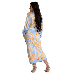 Two-Piece Deep Neck Silicon Suit-Skirt For Women