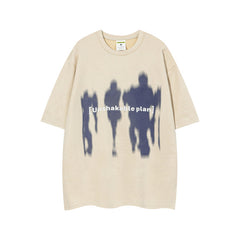 Japanese-Style Retro T-Shirt Relaxed Fit