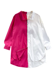 France Style Multi-Coloured Shirt For Women