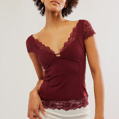 Erotic-Top Deep Neck Wear For Women