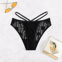 Women's Mesh Triangle Bikini Lace-up
