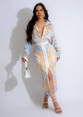 Two-Piece Deep Neck Silicon Suit-Skirt For Women